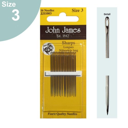 Hand Sewing Needles Sharps Size 3